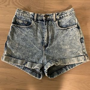 American Apparel Jean Shorts